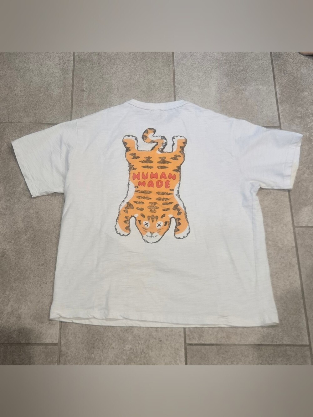 Human Made x KAWS #4 Tiger T-shirt White Sz L?